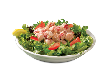 Salat fruit and shrimp